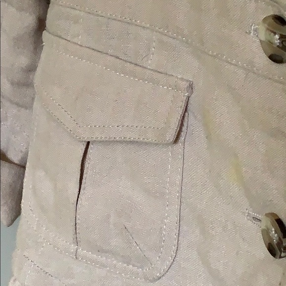 🎀 2 for $30 Anthropologie Natural Linen Blazer - Picture 3 of 6